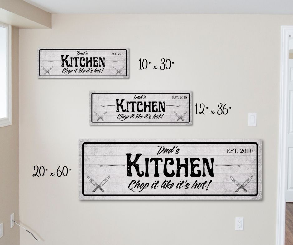 Custom Dad's Kitchen Wall Art