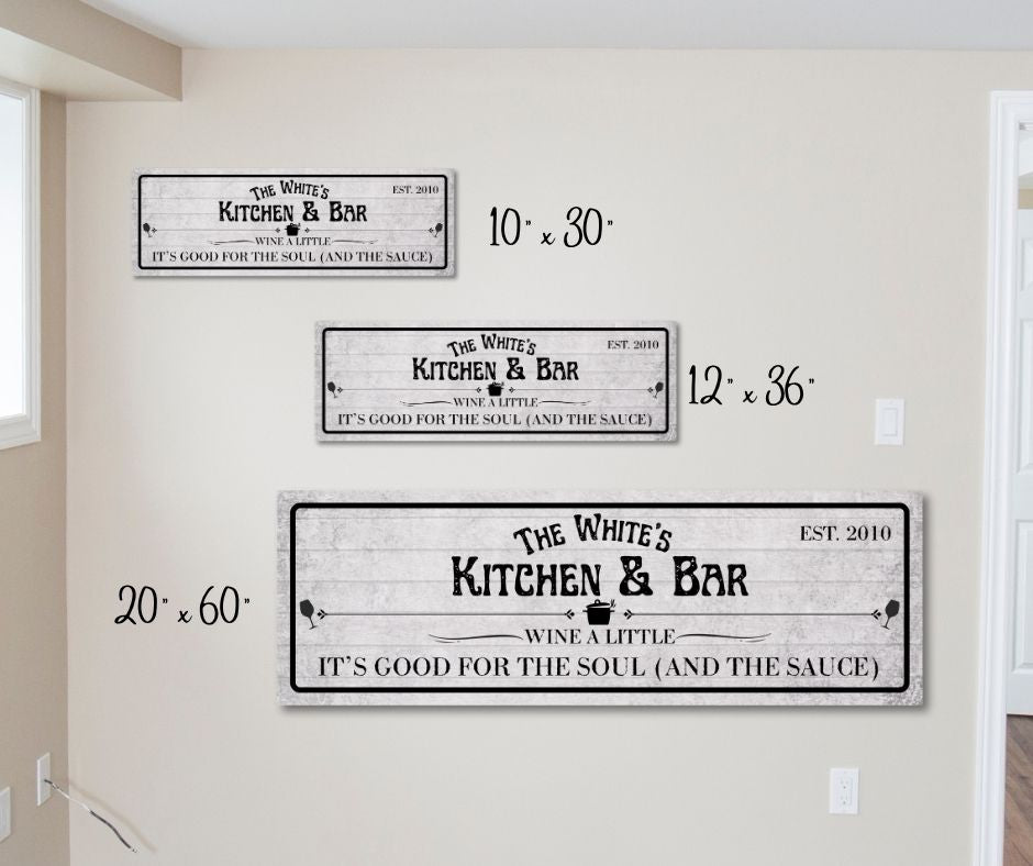 Custom Cute Kitchen & Bar Wall Art