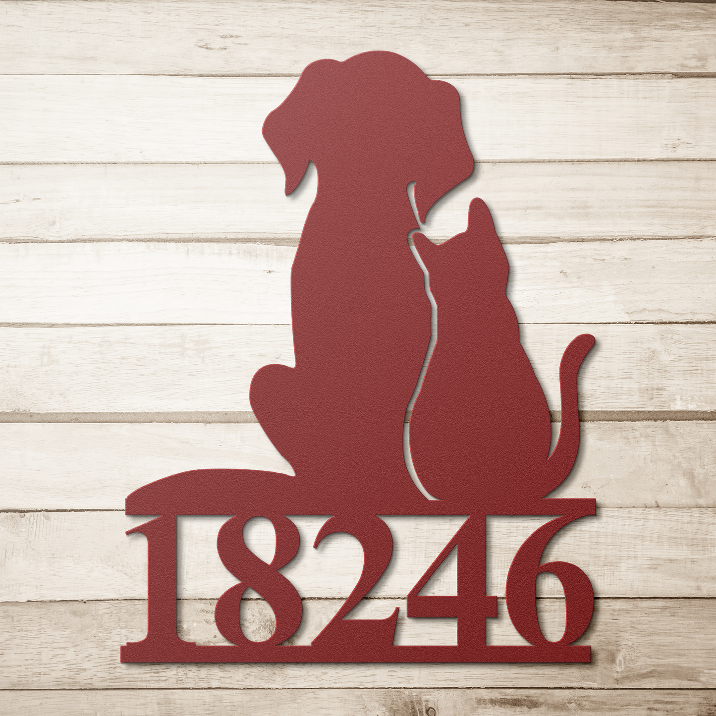 Animal_House_Number_Metal_Sign_Red_Simple_Wood_BKGD_Mockup.png