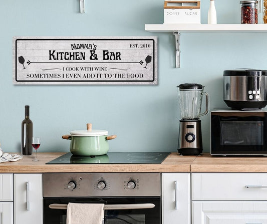Custom Momma's Kitchen & Bar Wall Art