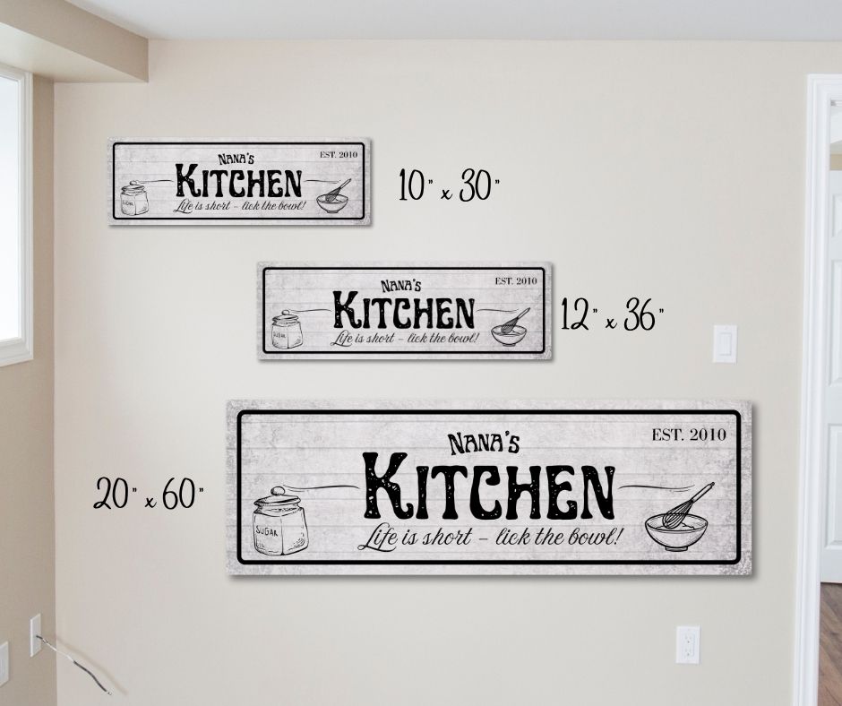 Custom Kitchen Wall Art Canvas