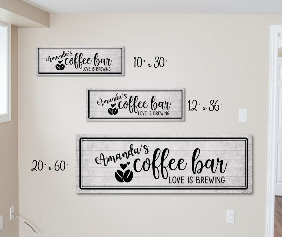 Custom Coffee Bar Canvas