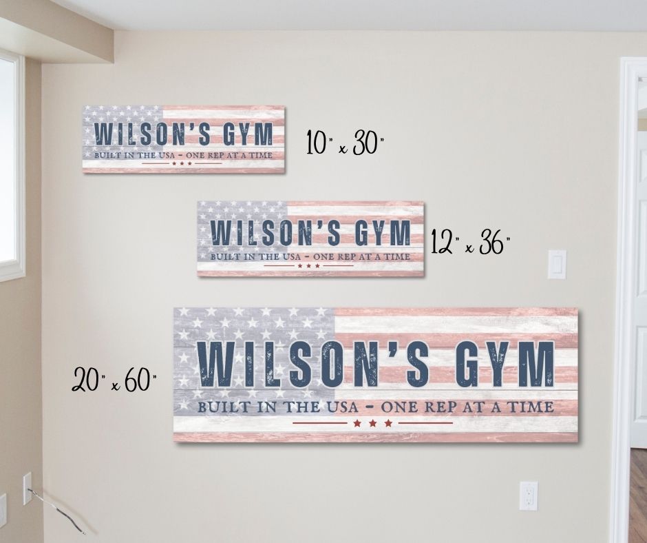 Custom Garage Gym Sign