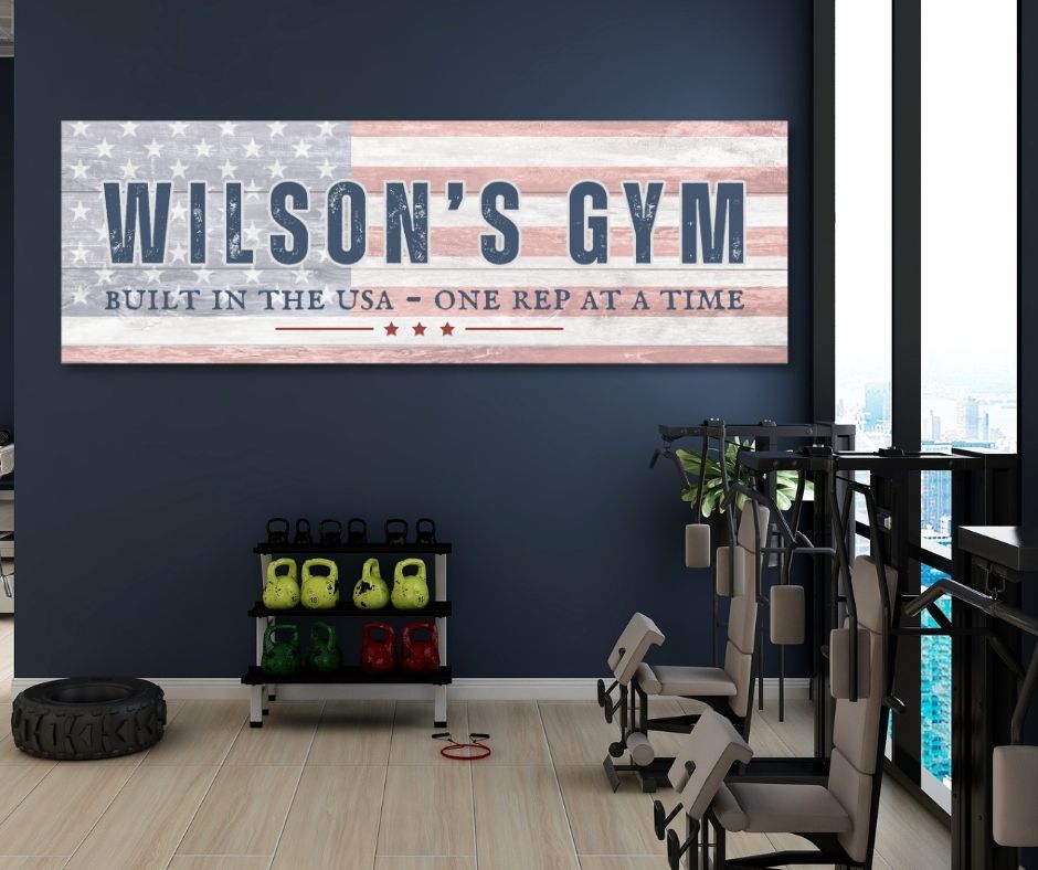 Custom Garage Gym Sign