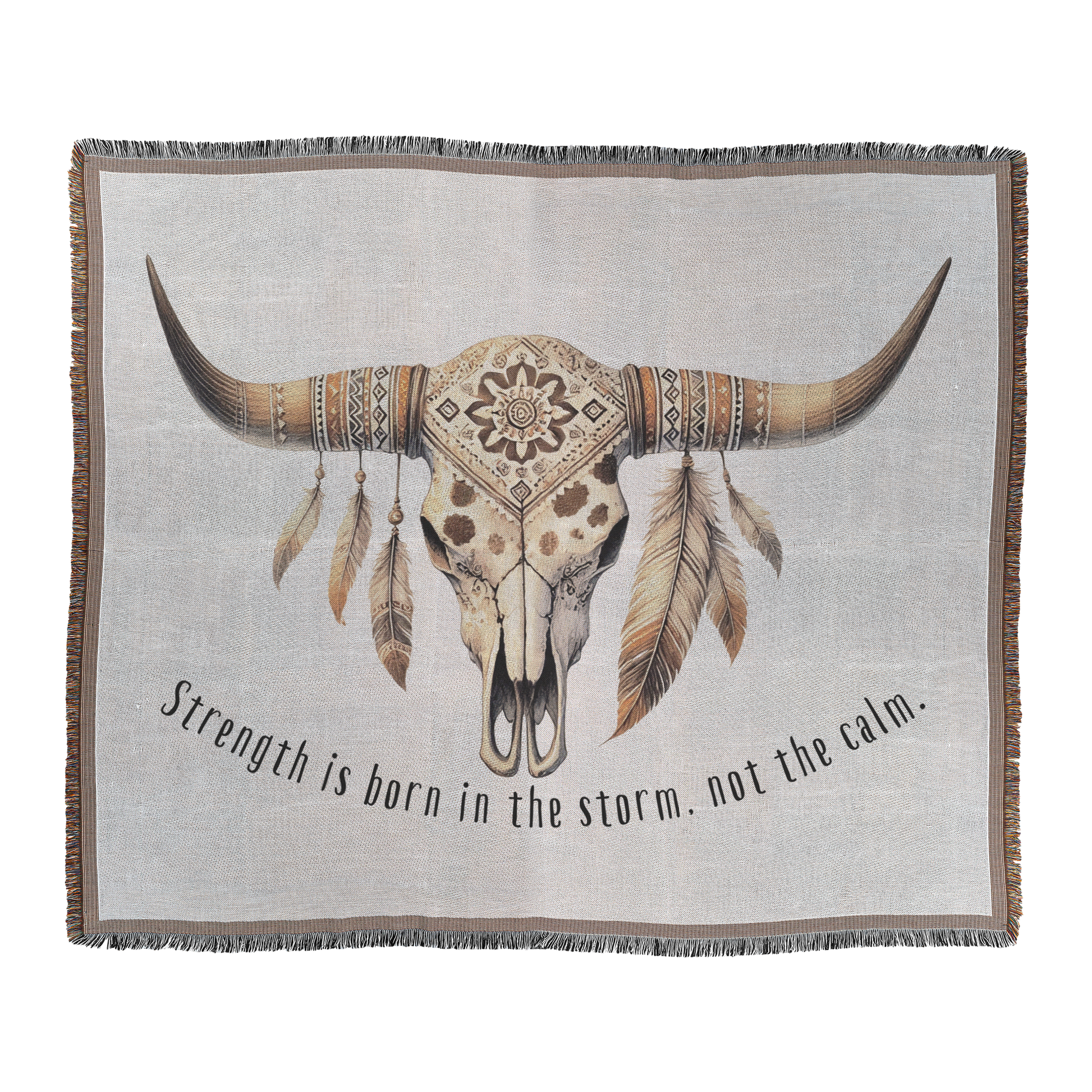Boho_Aztec_Bull_Skull_-_Woven_Blanket_Main_H_Mockup.png