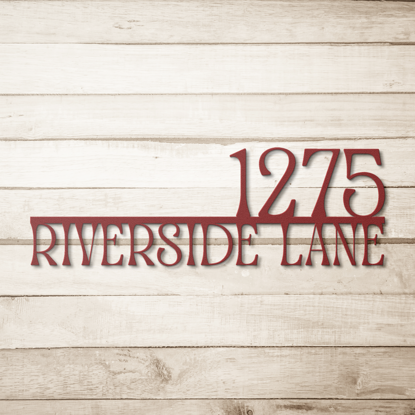 Custom_House_Number_and_Street_Name_Meta_Red_Simple_Wood_BKGD_Mockup.png
