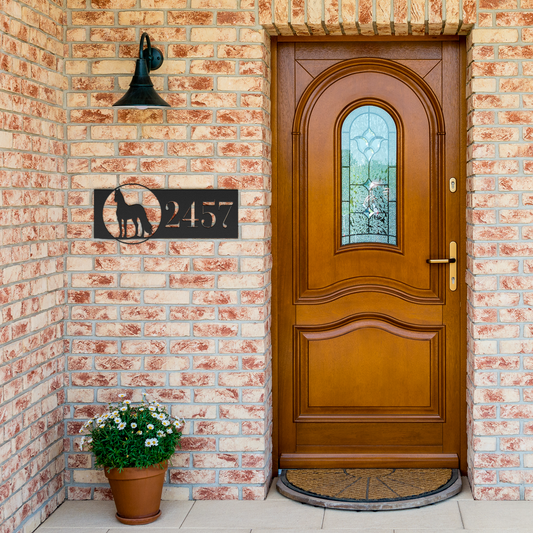 Horse_House_Number_Metal_Sign_Black_Brick_Entrance_Mockup.png