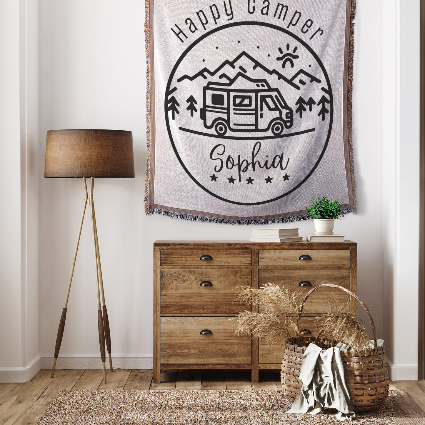 Personalizable_Happy_Camper_-_Woven_Blan_Tapestry_V_Mockup.png